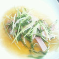 yuyu0823's cooksnap of when they made ～水菜とハムで✿おひたし風～.