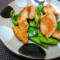 まろんかふぇ's cooksnap of when they made 鶏むね肉とピーマンの中華炒め.