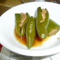 ケンスイ's cooksnap of when they made ピーマンの肉詰め　麺つゆ煮.