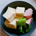 ❤️かわだん❤️'s cooksnap of when they made 高野豆腐魚肉ソーセージピーマンの含め煮.