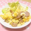 Machalin's cooksnap of when they made 魚肉ソーセージのスクランブルエッグ.