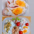 柴犬のお顔☆'s cooksnap of when they made お弁当に！レンジで簡単ハムエッグ♪.