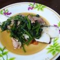 yoapiko's cooksnap of when they made 白身魚の青菜オイスターソースかけ.