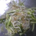 pitomama's cooksnap of when they made ☆もやしときゅうりのナムル☆.