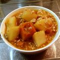 かずみん２５２５'s cooksnap of when they made かぼちゃと山芋のひき肉あんかけ.