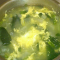 rainbows77's cooksnap of when they made ♪ほうれん草、大根、卵のとろとろスープ.