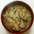 根菜好き's cooksnap of when they made 茄子のかきたま味噌汁(*^^*).