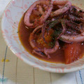 yuu927's cooksnap of when they made トマト消費に！イカと煮ちゃおう☆.
