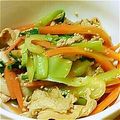 miorenger's cooksnap of when they made 豚肉とチンゲン菜のからし醤油和え☆.