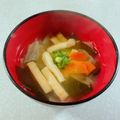 みぽぽ37's cooksnap of when they made 白菜と油揚げの味噌汁.