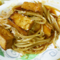 かずあや's cooksnap of when they made 節約レシピ★もやしと厚揚げのコチュ炒め.