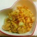 ははりんちょ's cooksnap of when they made 鶏肉と豆腐とキムチの卵とじ.