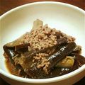 きのこ工房's cooksnap of when they made なすの鶏そぼろあんかけ☆.