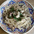 バルコリン's cooksnap of when they made 簡単！ベーコンと舞茸の和風パスタ.