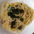 ここのん。's cooksnap of when they made 梅ジャコときのこのパスタ.