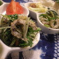 tomokoshiawase's cooksnap of when they made 水菜とほうれん草、チクワのナムル風和え物.