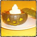 ニアマウンテン's cooksnap of when they made ハロウィンに♪簡単丸ごとかぼちゃプリン！.