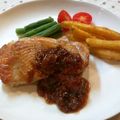 すまいるずんこ's cooksnap of when they made 鶏もも肉のソテー✽ワインいちじくソースで.