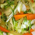 swallow76's cooksnap of when they made あるもので！エリンギ入り野菜炒め☆.