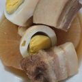 にこちゃん111's cooksnap of when they made 心もほっこり♪大根と豚バラの煮物.