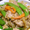 Rick_t's cooksnap of when they made 豚肉とスナップえんどうのオイマヨ炒め.