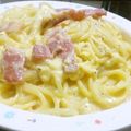 もちもちゆぅ's cooksnap of when they made 豆乳カルボナーラ.