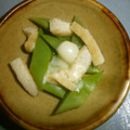 白いぐれーぷ's cooksnap of when they made お弁当に❤絹さやと油揚げのチーズ焼き♬.