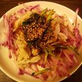 チェブきち's cooksnap of when they made 紫大根と水菜と蒸し鶏のサラダ.