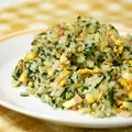 うさぎのシーマ's cooksnap of when they made 青菜と鮭フレークで炒飯.