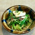 ゆずゴーヤ's cooksnap of when they made 水菜としいたけのごまだれあえ.