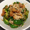 かにといくらが大好き's cooksnap of when they made ピーマンと薄揚げの炒め煮.