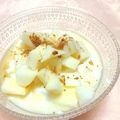 ☆Kayorina☆'s cooksnap of when they made りんご＊はちみつ＊シナモン＊ヨーグルト.