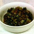 zunpapa's cooksnap of when they made お子様向け甘め カブの葉の油炒め.
