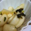 むちmuchiko's cooksnap of when they made かぶとバジルのマリネ.