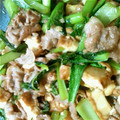 とて虫's cooksnap of when they made 小松菜と厚揚げ・豚肉の炒め物.