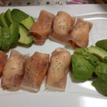 umeuna's cooksnap of when they made 柿とクリームチーズの生ハム巻き.