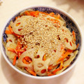 ペペジーナ's cooksnap of when they made めんつゆ使って超簡単！蓮根のきんぴら.
