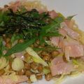 ニョロ11's cooksnap of when they made ✽簡単！納豆とベーコンのパスタ✽.