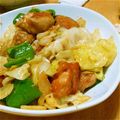 nyamp's cooksnap of when they made ご飯がすすむ　鳥胸肉のゴマ味噌炒め.