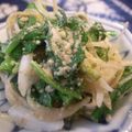 tomokoshiawase's cooksnap of when they made 菜の花と玉葱のマヨチー胡麻サラダ.