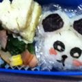 すすすーさん's cooksnap of when they made キャラ弁♪パンダちゃん弁当.