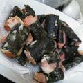ami-rarara's cooksnap of when they made 魚肉ソーセージde磯部揚げ.