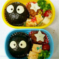 おがぽよ's cooksnap of when they made キャラ弁 簡単まっくろくろすけ.