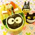 マッハママ's cooksnap of when they made ❀パパ弁に❀簡単まっくろくろすけ弁.