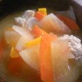 chiiやん's cooksnap of when they made 根菜と鶏肉だんごのお味噌汁.