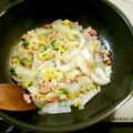 charkoneko's cooksnap of when they made 白菜とベーコンのコンソメ煮.