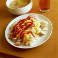 タマリュウ's cooksnap of when they made キャベツウィンナーとタマゴチーズ♪.