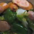 dorakuro's cooksnap of when they made ウィンナーとキャベツ炒め.