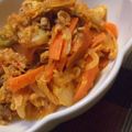 菜穂っぺ's cooksnap of when they made 豚キムチ * 卵を入れたらキレイで甘いよ.