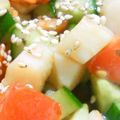熊人すみこ's cooksnap of when they made 笹かまぼこで中華和え.